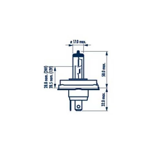 Žiarovka pre diaľkový svetlomet 481213000 /NARVA/ - obr. 2