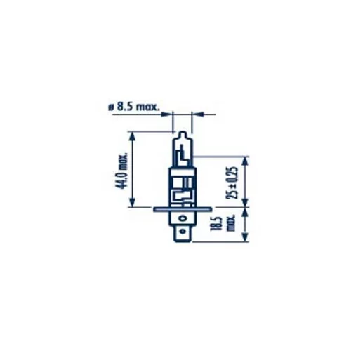 Žiarovka pre diaľkový svetlomet 483223000 /NARVA/ - obr. 1