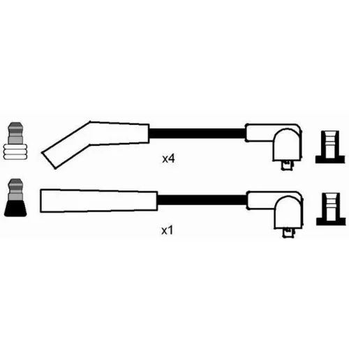 Sada zapaľovacích káblov 0889 /NGK/ - obr. 1