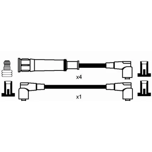 Sada zapaľovacích káblov 0556 /NGK/ - obr. 1