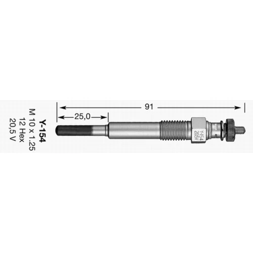 Žeraviaca sviečka NGK 7125