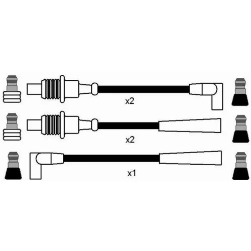 Sada zapaľovacích káblov 8485 /NGK/ - obr. 1