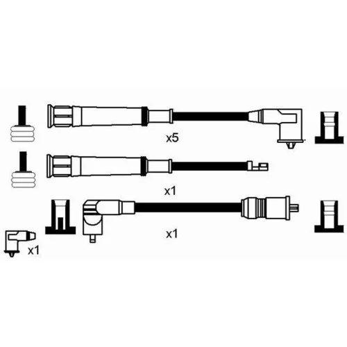 Sada zapaľovacích káblov 2566 /NGK/ - obr. 1