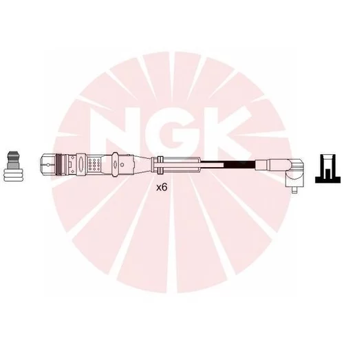 Sada zapaľovacích káblov 7358 /NGK/ - obr. 1