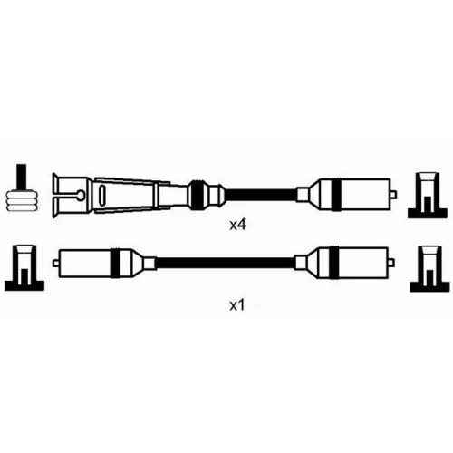 Sada zapaľovacích káblov 8623 /NGK/ - obr. 1