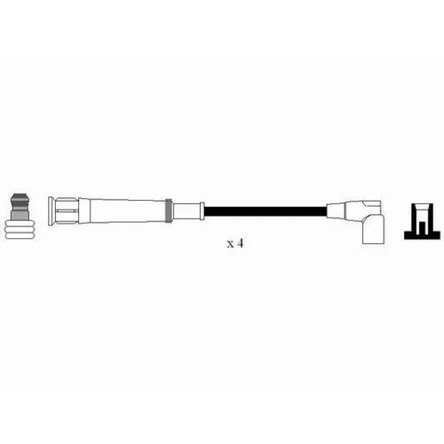 Sada zapaľovacích káblov 0565 /NGK/ - obr. 1