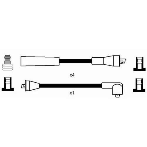 Sada zapaľovacích káblov 0773 /NGK/ - obr. 1