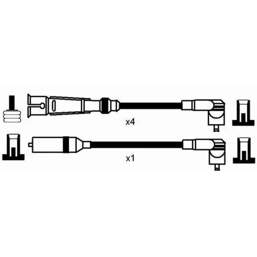 Sada zapaľovacích káblov 0937 /NGK/ - obr. 1