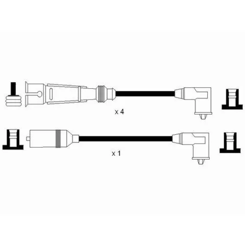 Sada zapaľovacích káblov 0949 /NGK/ - obr. 1