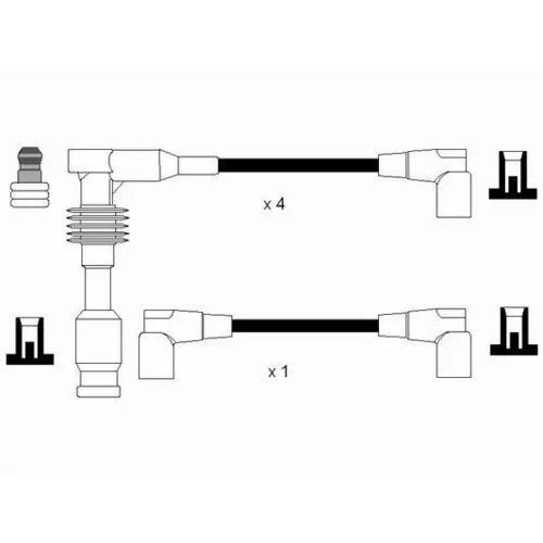 Sada zapaľovacích káblov 0767 /NGK/ - obr. 1