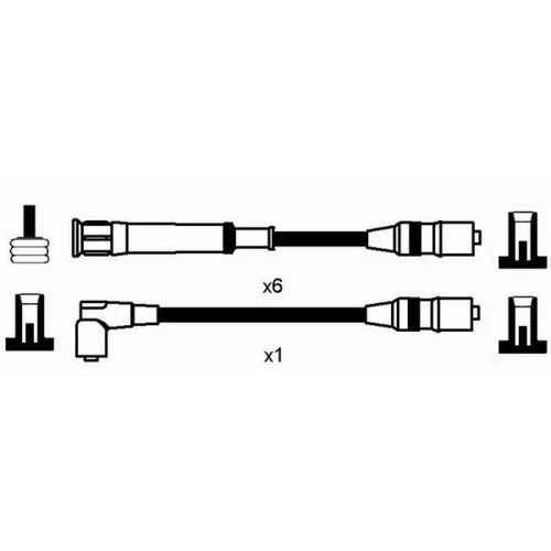 Sada zapaľovacích káblov 0561 /NGK/ - obr. 1