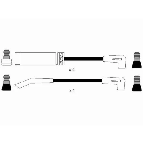 Sada zapaľovacích káblov 0593 /NGK/ - obr. 1