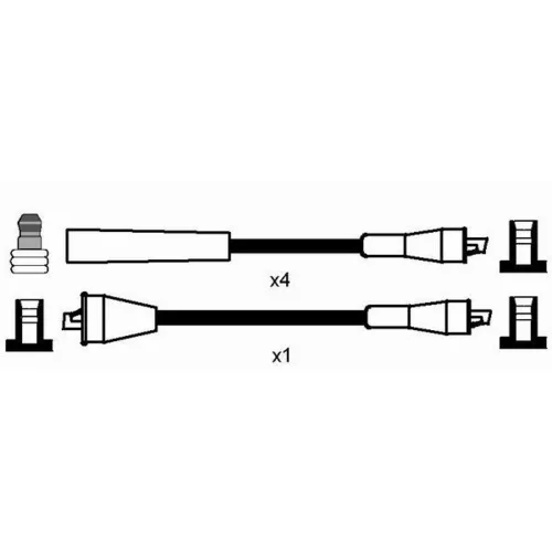 Sada zapaľovacích káblov 0678 /NGK/ - obr. 1