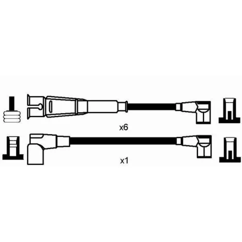 Sada zapaľovacích káblov 0741 /NGK/ - obr. 1