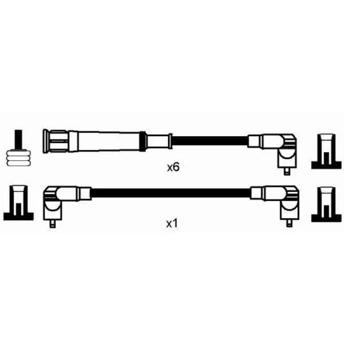 Sada zapaľovacích káblov 0576 /NGK/ - obr. 1