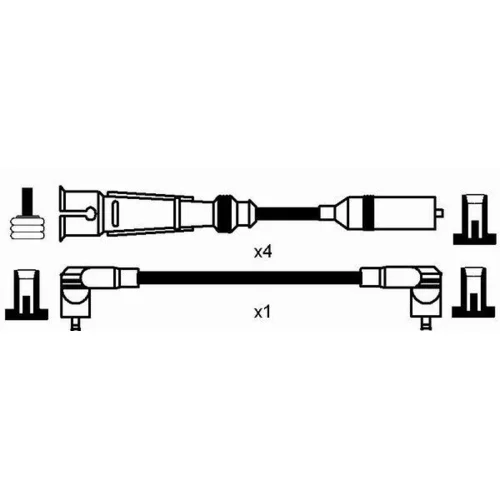 Sada zapaľovacích káblov 8262 /NGK/ - obr. 1