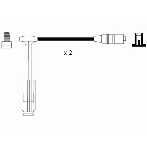 Sada zapaľovacích káblov 0757 /NGK/ - obr. 1