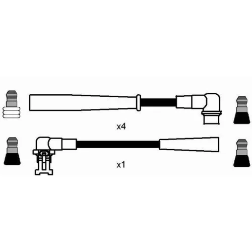 Sada zapaľovacích káblov 7368 /NGK/ - obr. 1