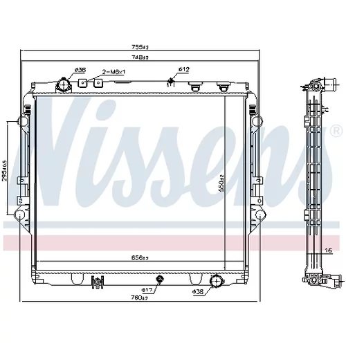 Chladič motora 606069 /NISSENS/ - obr. 4