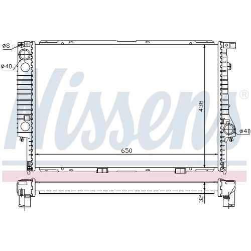 Chladič motora 60622A /NISSENS/ - obr. 5