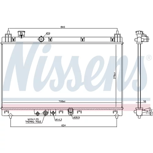 Chladič motora 606519 /NISSENS/ - obr. 4