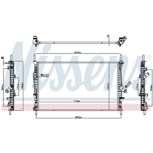 Chladič motora 607191 /NISSENS/ - obr. 4
