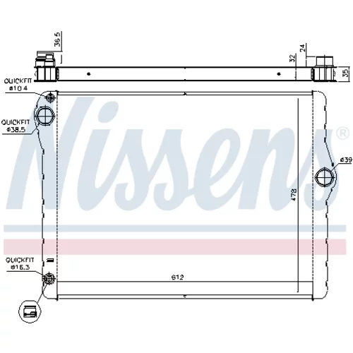 Chladič motora 60776 /NISSENS/ - obr. 5