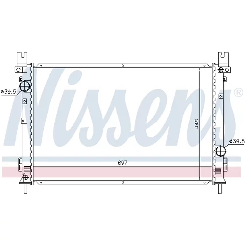 Chladič motora 61028 /NISSENS/ - obr. 4