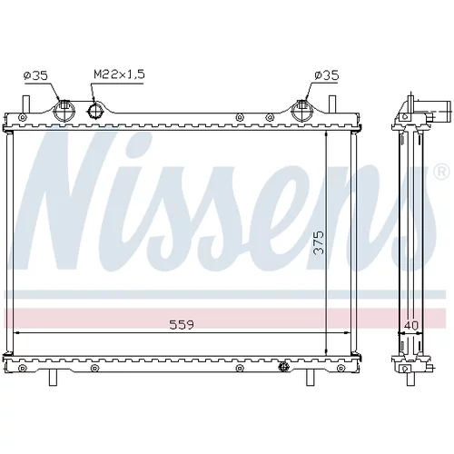 Chladič motora 61792A /NISSENS/ - obr. 5