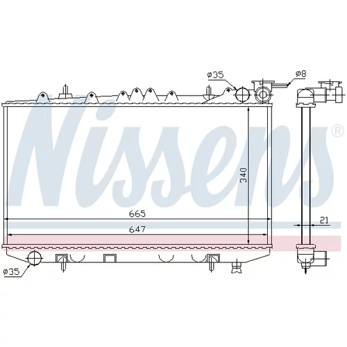 Chladič motora 62421 /NISSENS/ - obr. 5