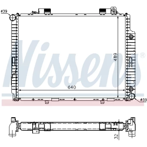 Chladič motora 62665A /NISSENS/ - obr. 4