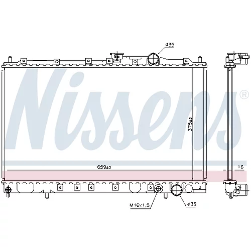 Chladič motora 62839 /NISSENS/ - obr. 4