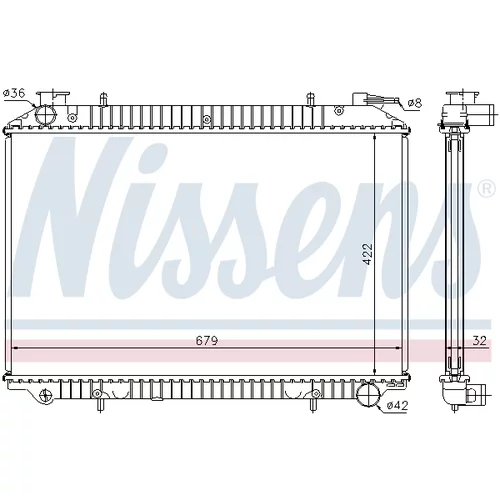 Chladič motora 62976A /NISSENS/ - obr. 4