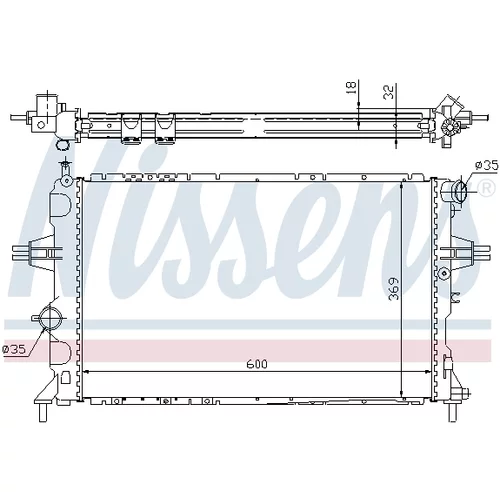 Chladič motora 63006A /NISSENS/ - obr. 4