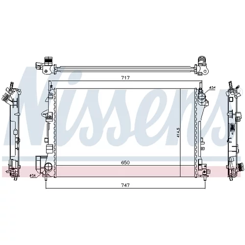 Chladič motora 63024A /NISSENS/ - obr. 4