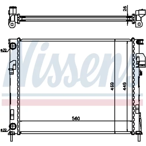Chladič motora 63025A /NISSENS/ - obr. 4