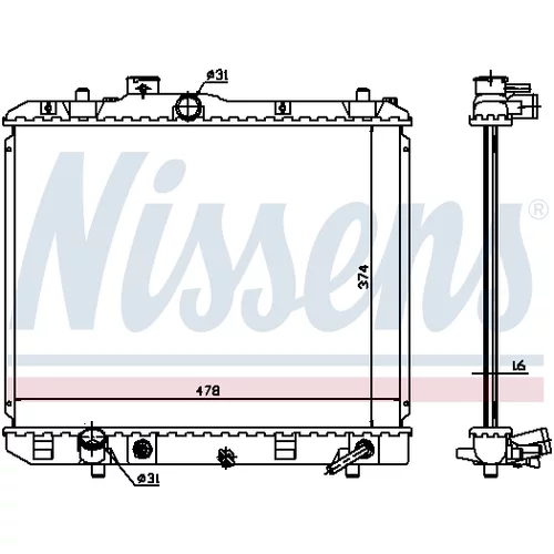 Chladič motora 630706 /NISSENS/ - obr. 6