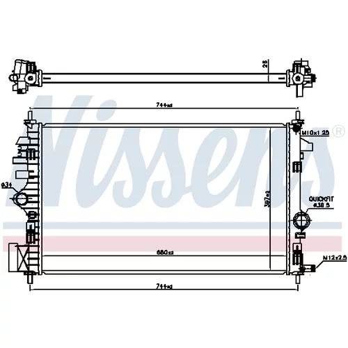 Chladič motora 630773 /NISSENS/ - obr. 7