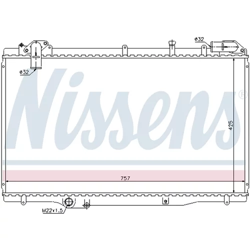 Chladič motora 63791 /NISSENS/ - obr. 4