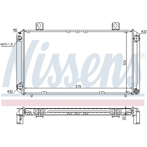 Chladič motora 64057A /NISSENS/ - obr. 4