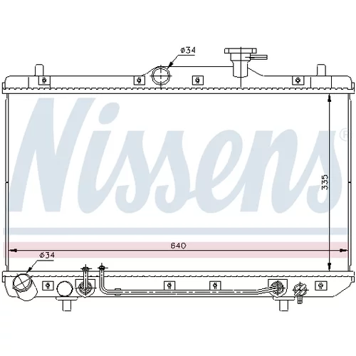 Chladič motora 67023 /NISSENS/ - obr. 4