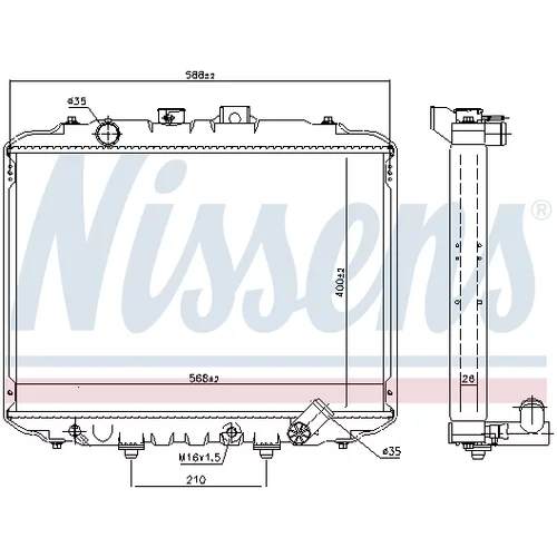 Chladič motora 67034 /NISSENS/ - obr. 4