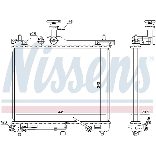 Chladič motora 67098 /NISSENS/ - obr. 5