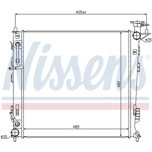 Chladič motora 67516 /NISSENS/ - obr. 4