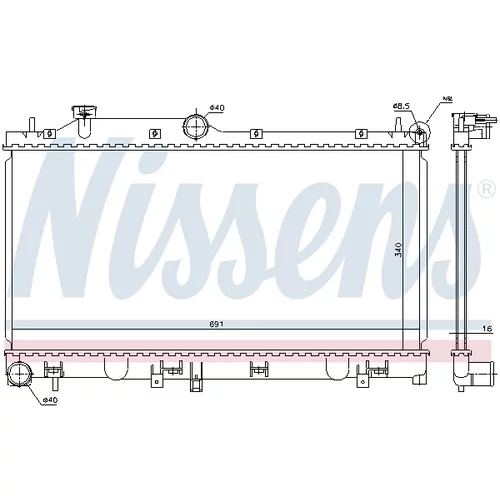 Chladič motora 67717 /NISSENS/ - obr. 4