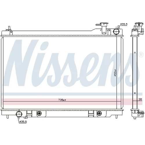 Chladič motora 68119 /NISSENS/ - obr. 5