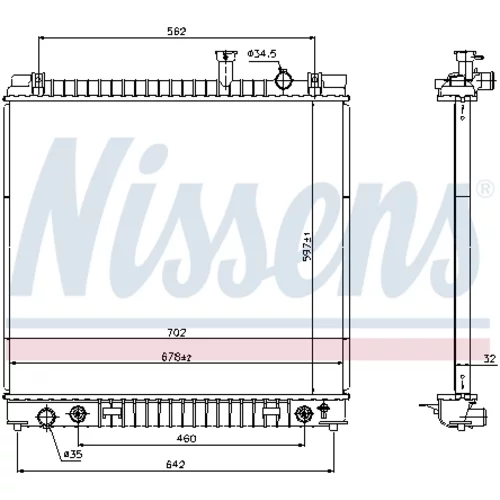 Chladič motora 69484 /NISSENS/ - obr. 4