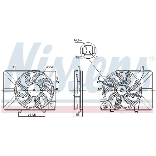 Ventilátor chladenia motora 850052 /NISSENS/ - obr. 5