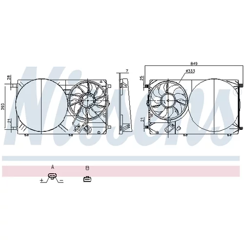 Ventilátor chladenia motora 850143 /NISSENS/ - obr. 5