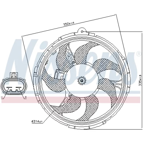 Ventilátor chladenia motora 85040 /NISSENS/ - obr. 5